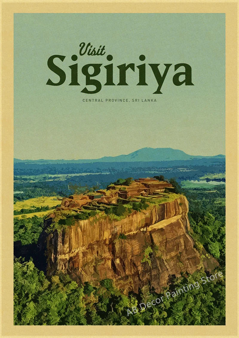 Vintage travel poster for tourism enthusiasts