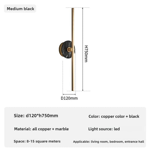 Minimalist luxury Spanish marble wall light - vue 17 sur 18