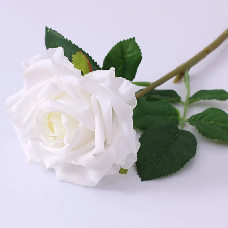 Realistic touch artificial roses for floral decor