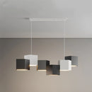 Modern simple nordic style creative hexagonal prism indoor chandelier