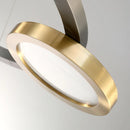 Modern stainless steel LED strip pendant light for interiors