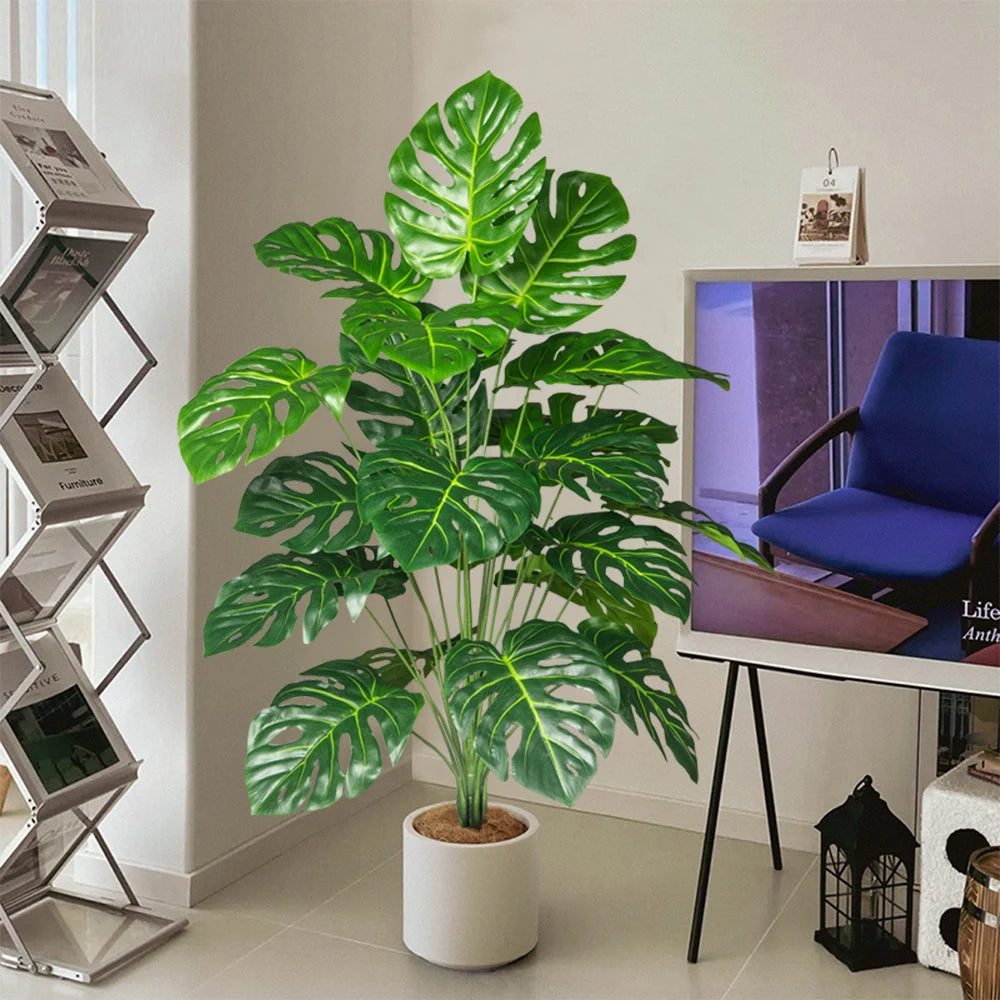 Artificial monstera tree for garden and office decoration - vue 5 sur 9