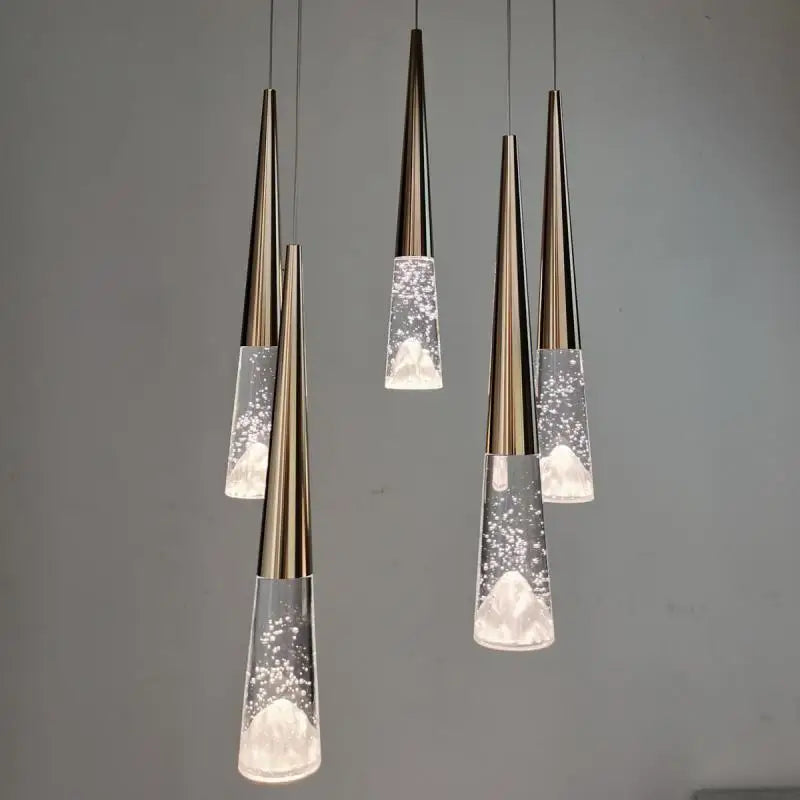 Modern crystal pendant light for elegant indoor lighting