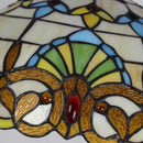 Handmade tiffany glass pendant light nordic peacock style