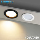 Round recessed LED ceiling spotlight