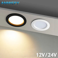Round recessed LED ceiling spotlight