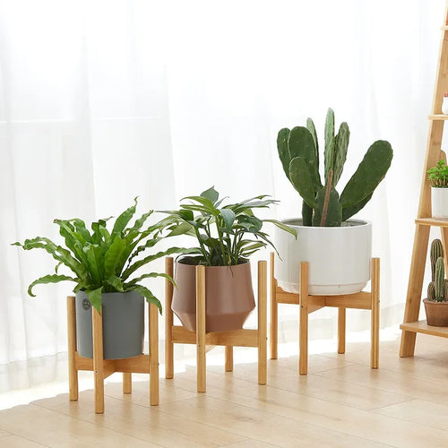 strong and durable wooden plant and bonsai stand - vue 3 sur 14