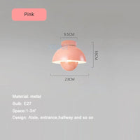 Modern semi-circular LED ceiling light for hallway balcony and staircase