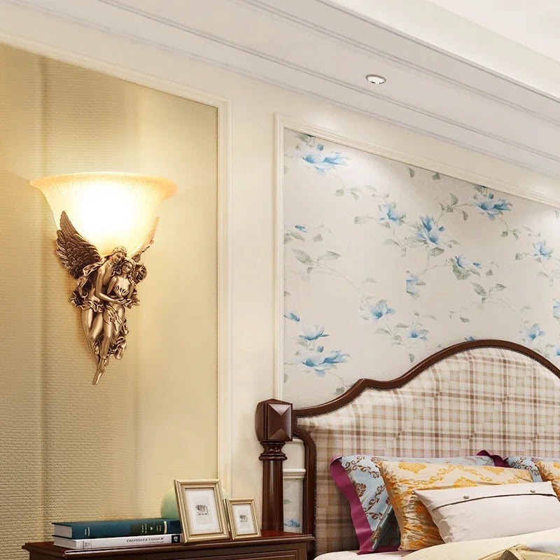 Modern retro creative resin wall light