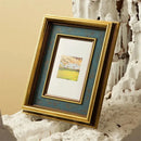 American retro photo frame with golden border for home decoration