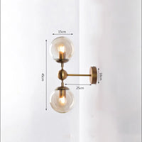 Decorative retro gold wall light for country interiors