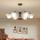Medieval flower chandelier retro style for a cosy atmosphere