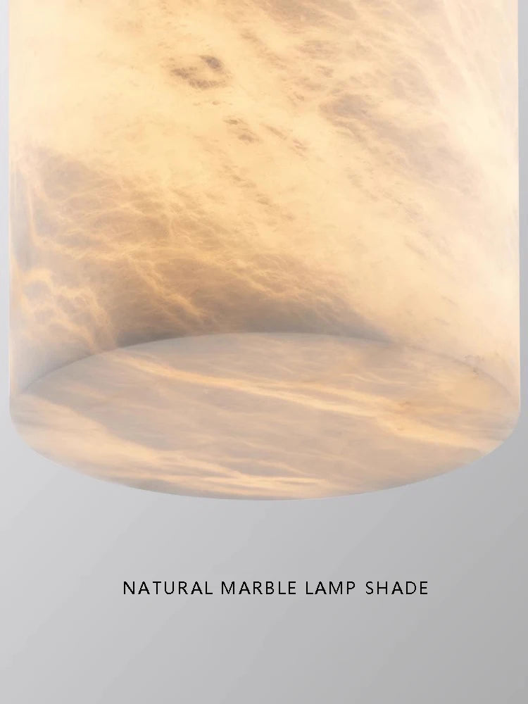 Small Spanish marble LED ceiling light - vue 6 sur 10