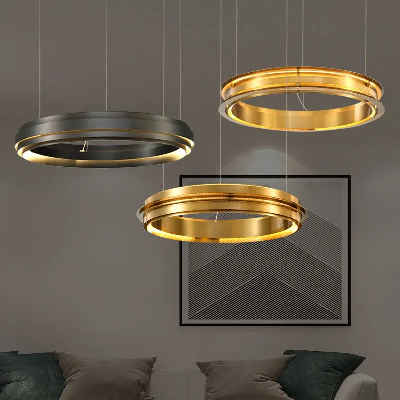 Minimalist Italian post-modern creative LED chandelier