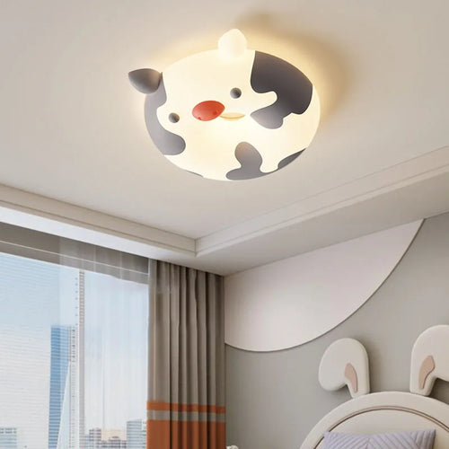 Cute cat LED ceiling light for children's room prince and princess - vue 4 sur 13