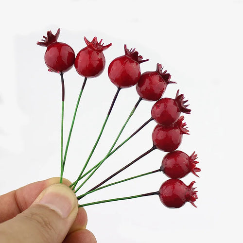 Set of 10 artificial berries for DIY wreaths - vue 3 sur 8
