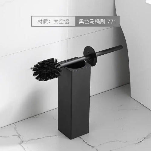 Toilet brush with holder for bathroom - vue 11 sur 10