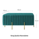 Nordic creative multifunctional velvet bench for living room and bedroom