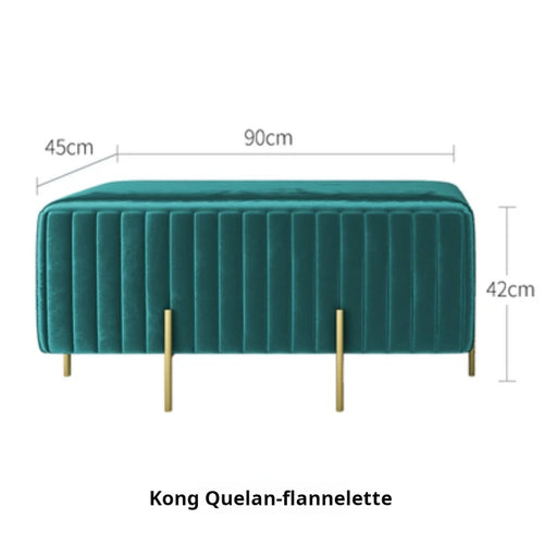 Nordic creative multifunctional velvet bench for living room and bedroom - vue 14 sur 16
