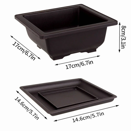 Rectangular clay effect flower pots for outdoor garden - vue 20 sur 30