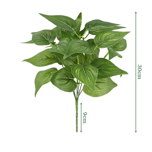 Artificial silk bamboo leaves for elegant decoration - vue 13 sur 32