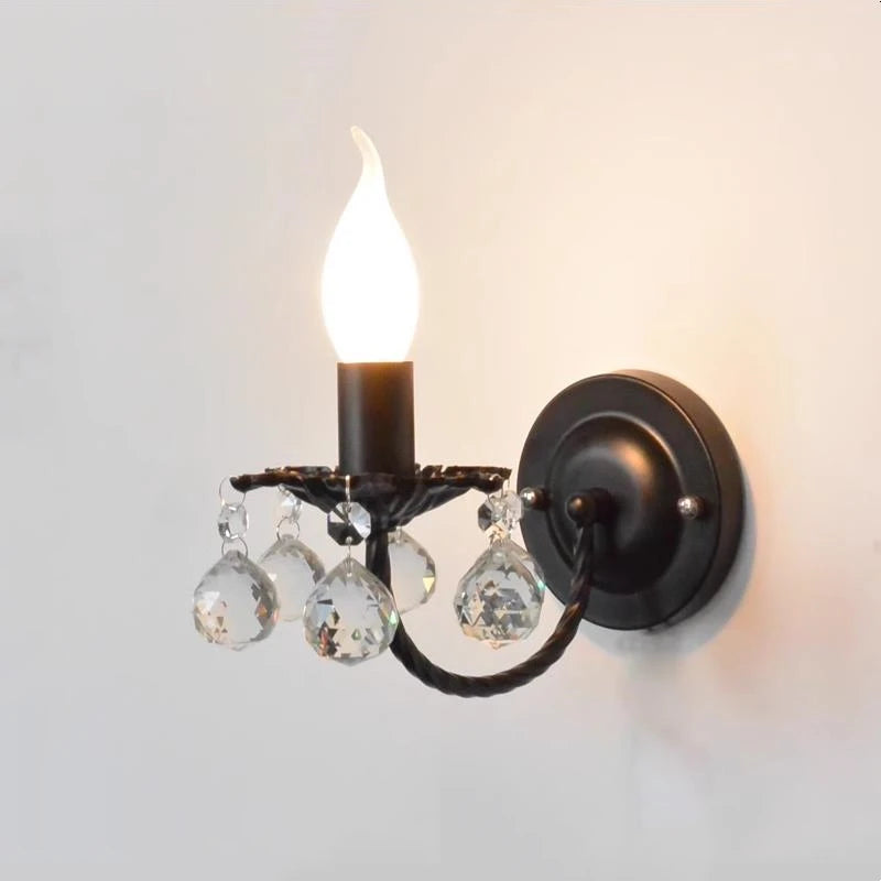 Korean style crystal wall light for decorative lighting