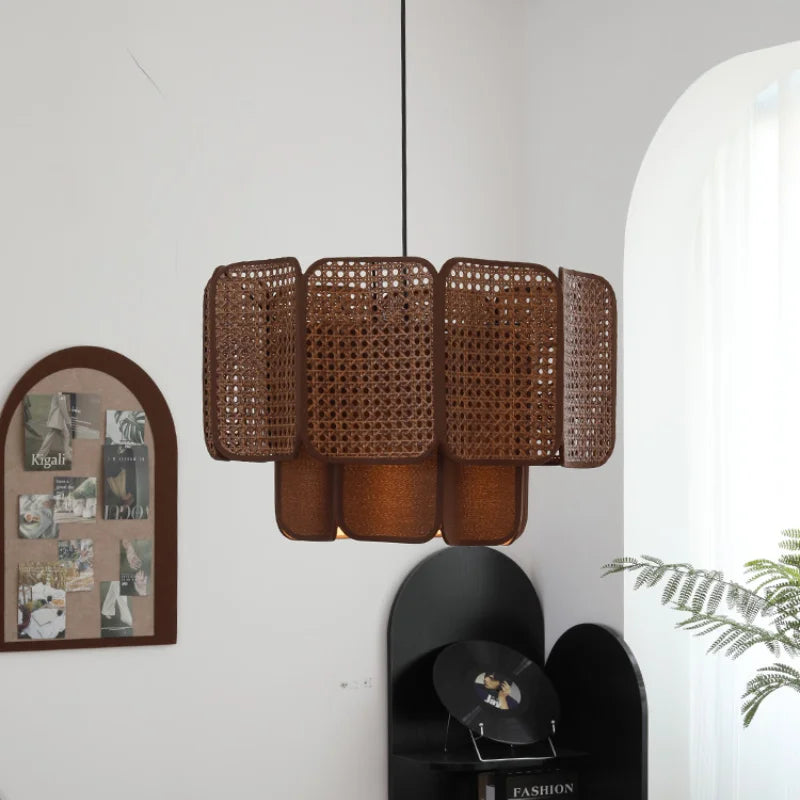 Japanese wabi sabi chandelier for restaurant and vintage tea room