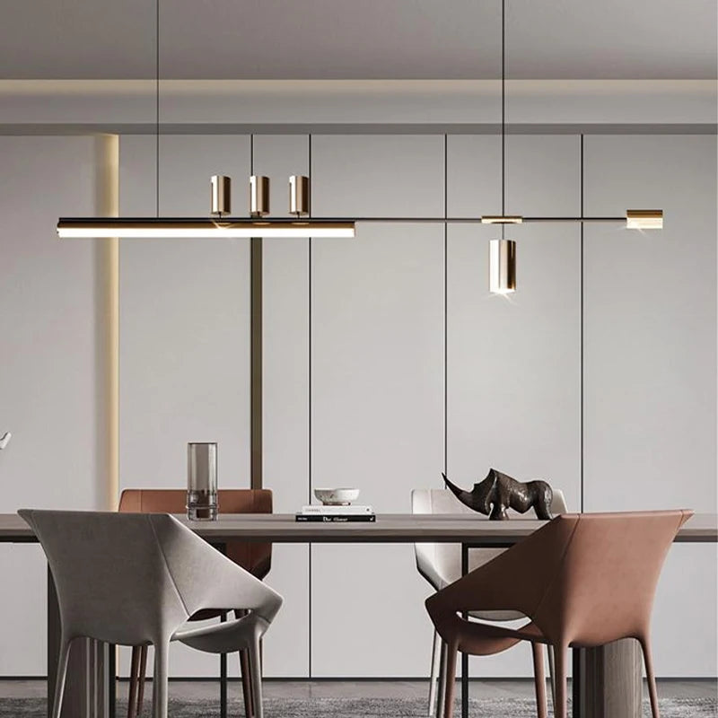 Modern suspended LED chandelier for interior decoration