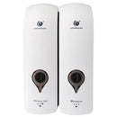 double head manual soap dispenser no drilling for bathroom