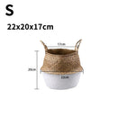 wicker hanging basket for storage and decoration