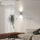 Creative terrazzo cement wall light