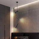 Modern rotatable LED pendant light with 1/2/3 heads for indoor use