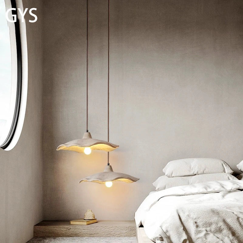 Led concrete pendant light for restaurant, bar, art loft designer lighting