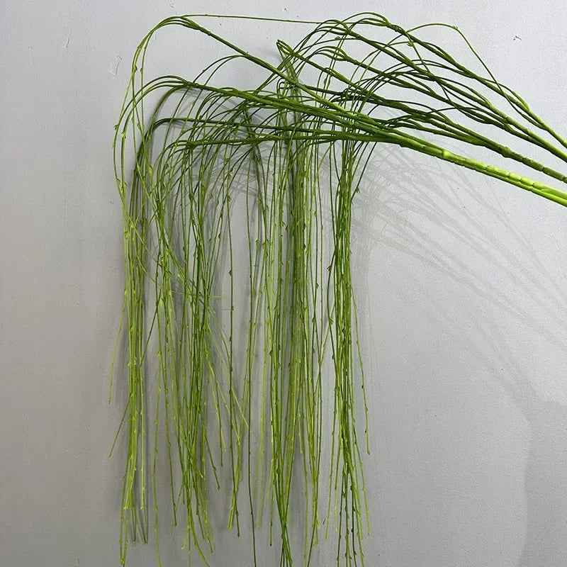 Artificial weeping willow plastic plant for indoor decoration - vue 5 sur 7