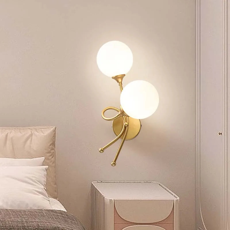Modern glass wall light for an elegant interior