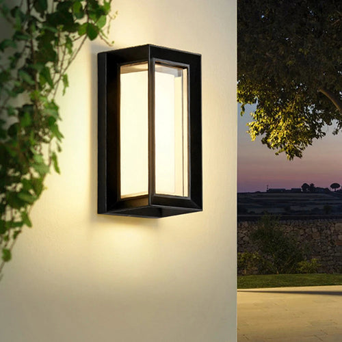 Waterproof LED wall light for outdoor garden patio - vue 2 sur 7