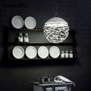 Modern hollow iron pendant light bird cage industrial decoration