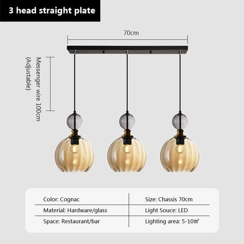 candy glass pendant light home decor - vue 15 sur 14