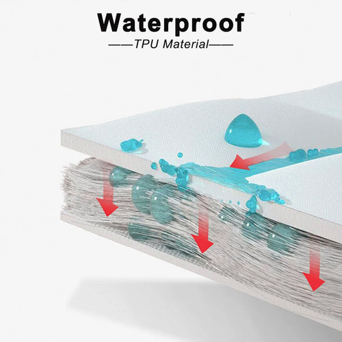 Waterproof Cotton Mattress Cover, Throw Fitted Sheet, Bed Replacement Protector, Single, Double, 140, 160, Muti Size Bed Sheets - vue 3 sur 8