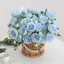Artificial peony bouquet for indoor floral decoration