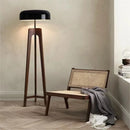 Wood floor lamp with plug adapter for home, hotel or shop