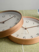 modern wooden wall clock creative home decoration
