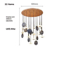 Marble and wood ceiling light modern and elegant pendant lamp