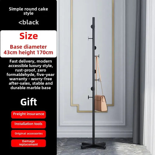 Clothes Rack, Simple Clothes Drying Rack, Floor To Ceiling Bedroom, Internet Famous, Simple and Modern Hanging Bag Clothes Rack - vue 5 sur 7