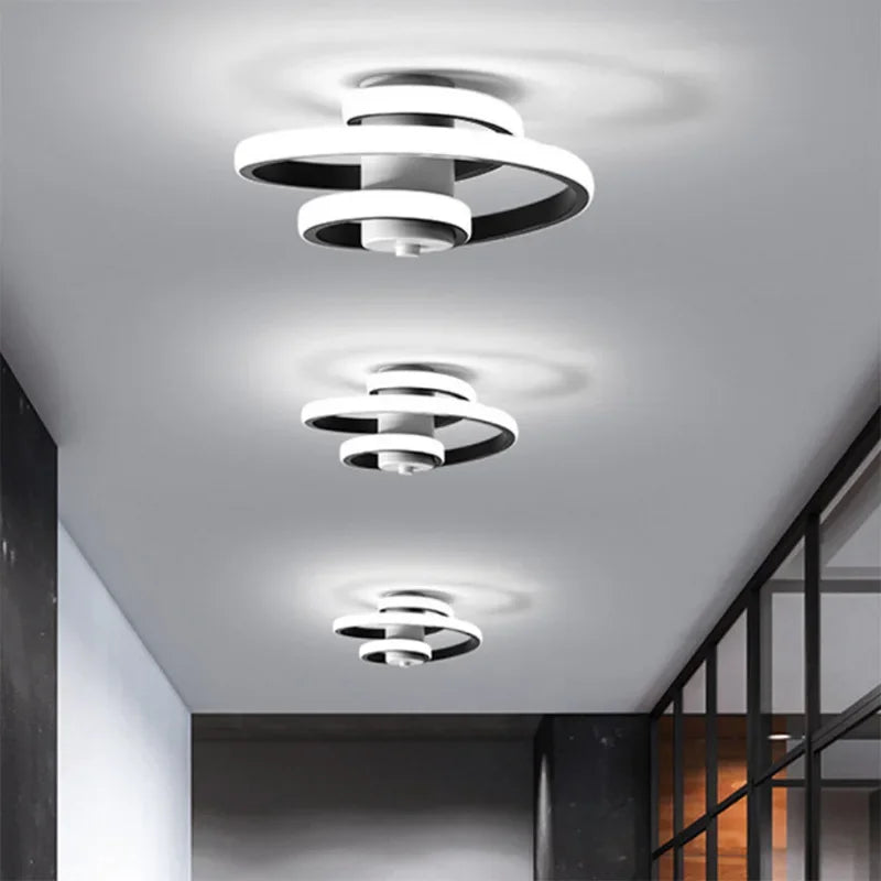 Modern LED ceiling light for stylish interior lighting - vue 8 sur 8