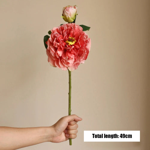 Silk artificial peony bouquet for weddings and home decor - vue 19 sur 21