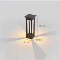 Aluminium outdoor solar garden light