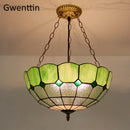 Tiffany style stained glass pendant light for interior decor