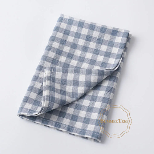 Gingham cotton table napkin small check kitchen