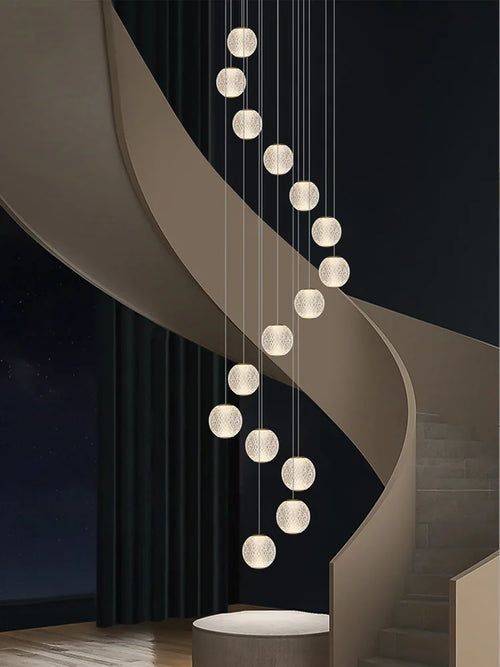 Modern designer chandelier for elegant indoor lighting - vue 2 sur 14